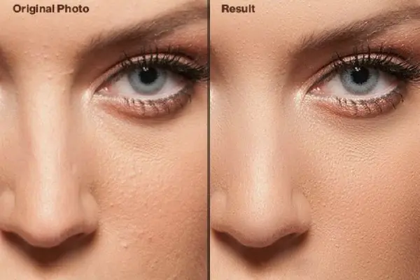 Photo retouching before and after effects 