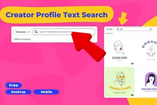 Creator Profile Text Search 