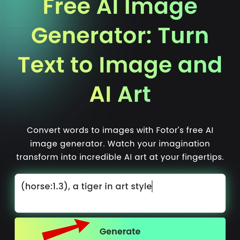 Fotor AI image Generator